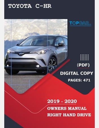 toyota c-hr 2019-2020 owners manual